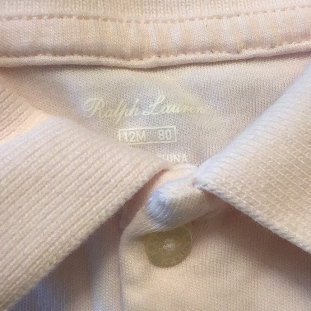 Ralph Lauren 12 month one piece polo - Picture 3 of 4
